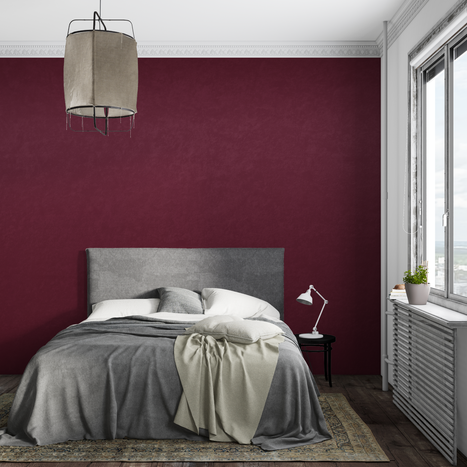 Red Non-Woven Wallpaper | Murals Wallpaper