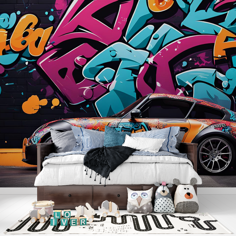 Luxury Car Graffiti Wallpaper | Murals Wallpaper