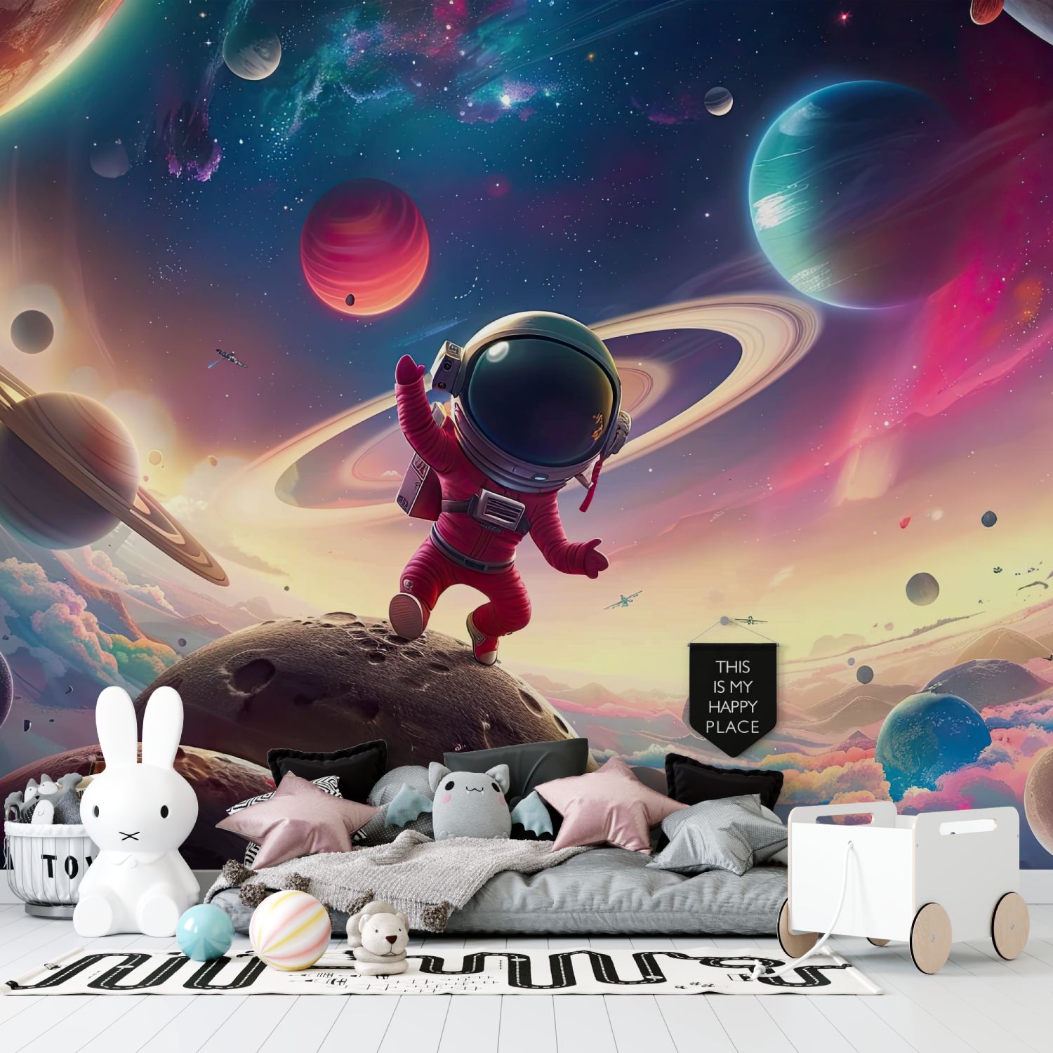 Tapetenpapier Garçon Coloré Spatial – Chambre Petit