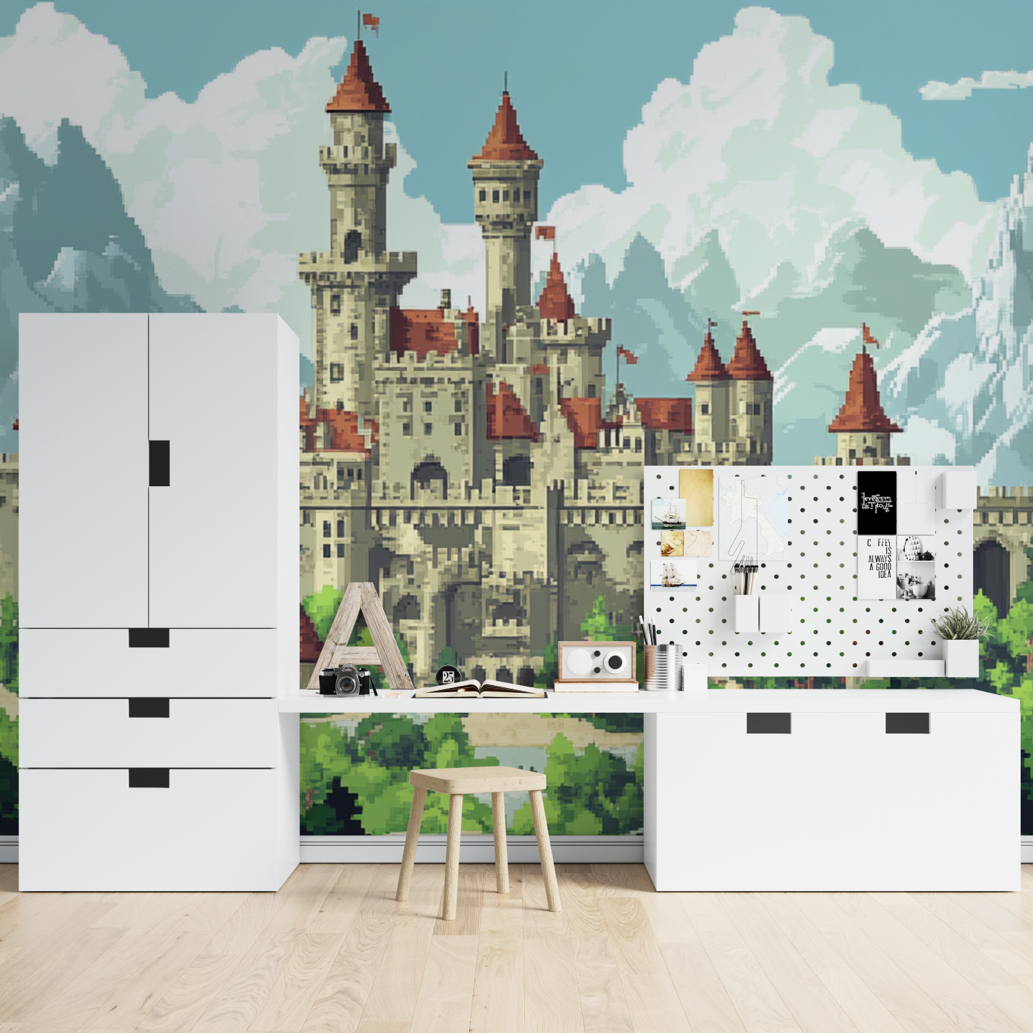 Pixel Knights Adventure Wallpaper | Murals Wallpaper