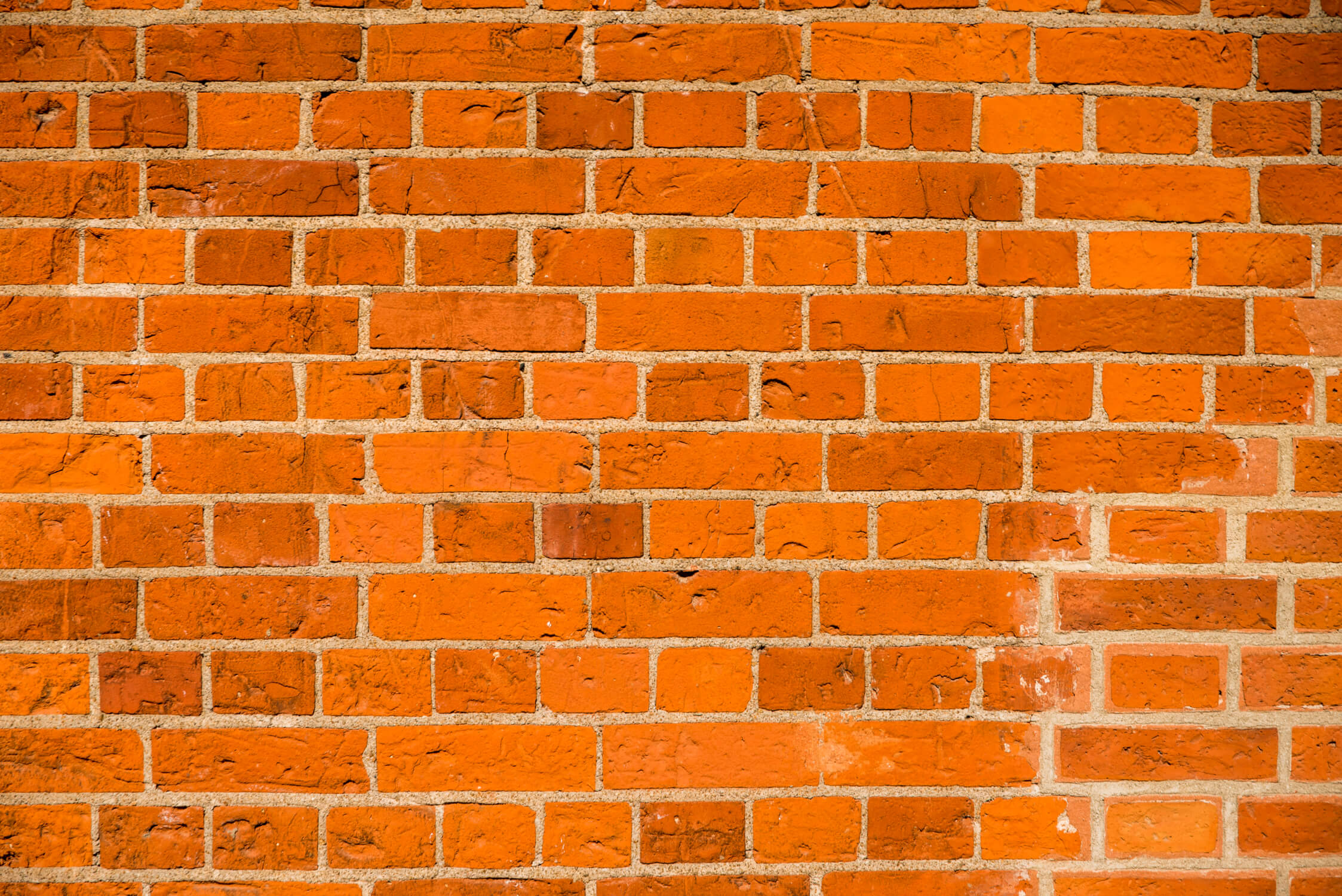 Orange Brick Look Wallpaper | Murals Wallpaper