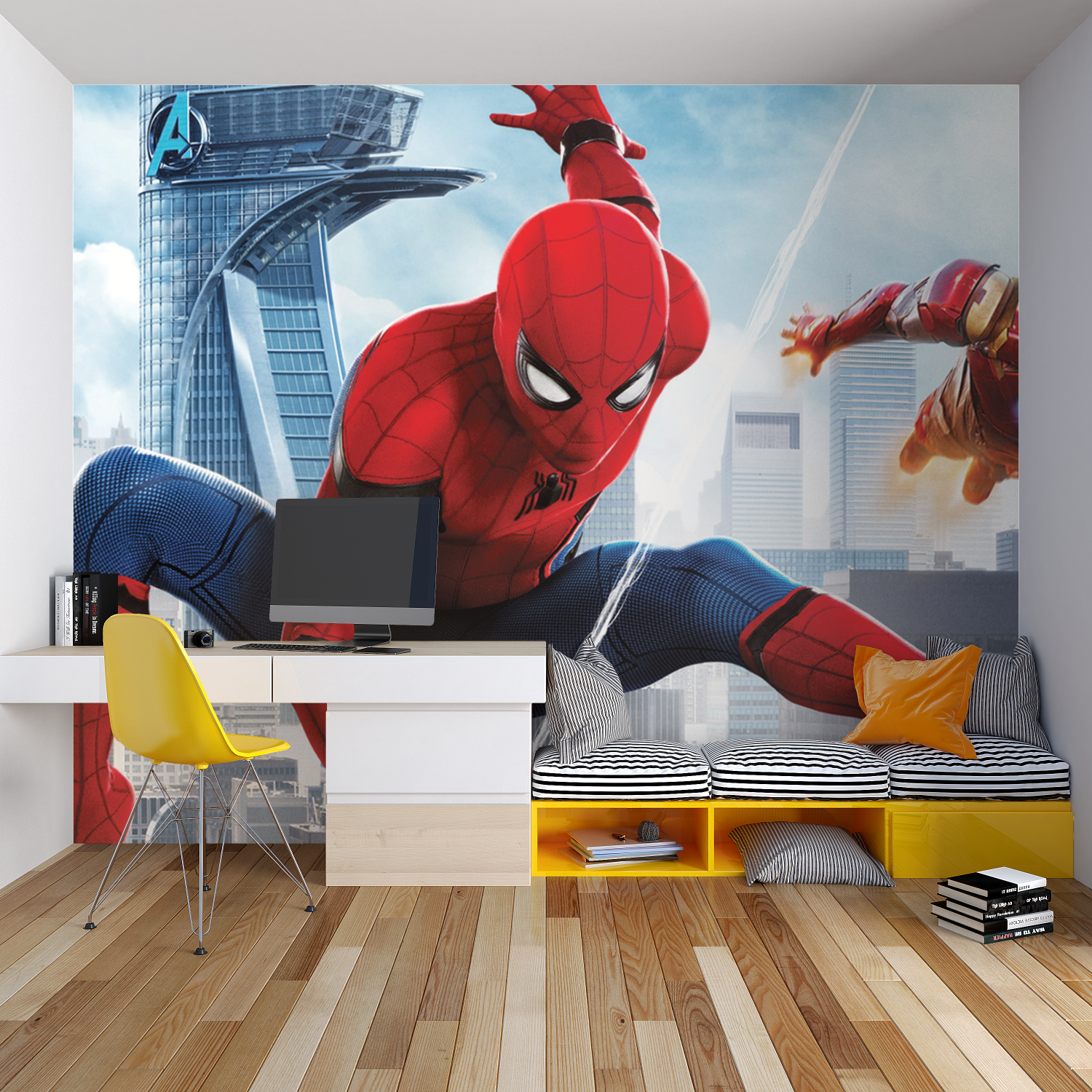 Spiderman Ironman Wallpaper | Murals Wallpaper