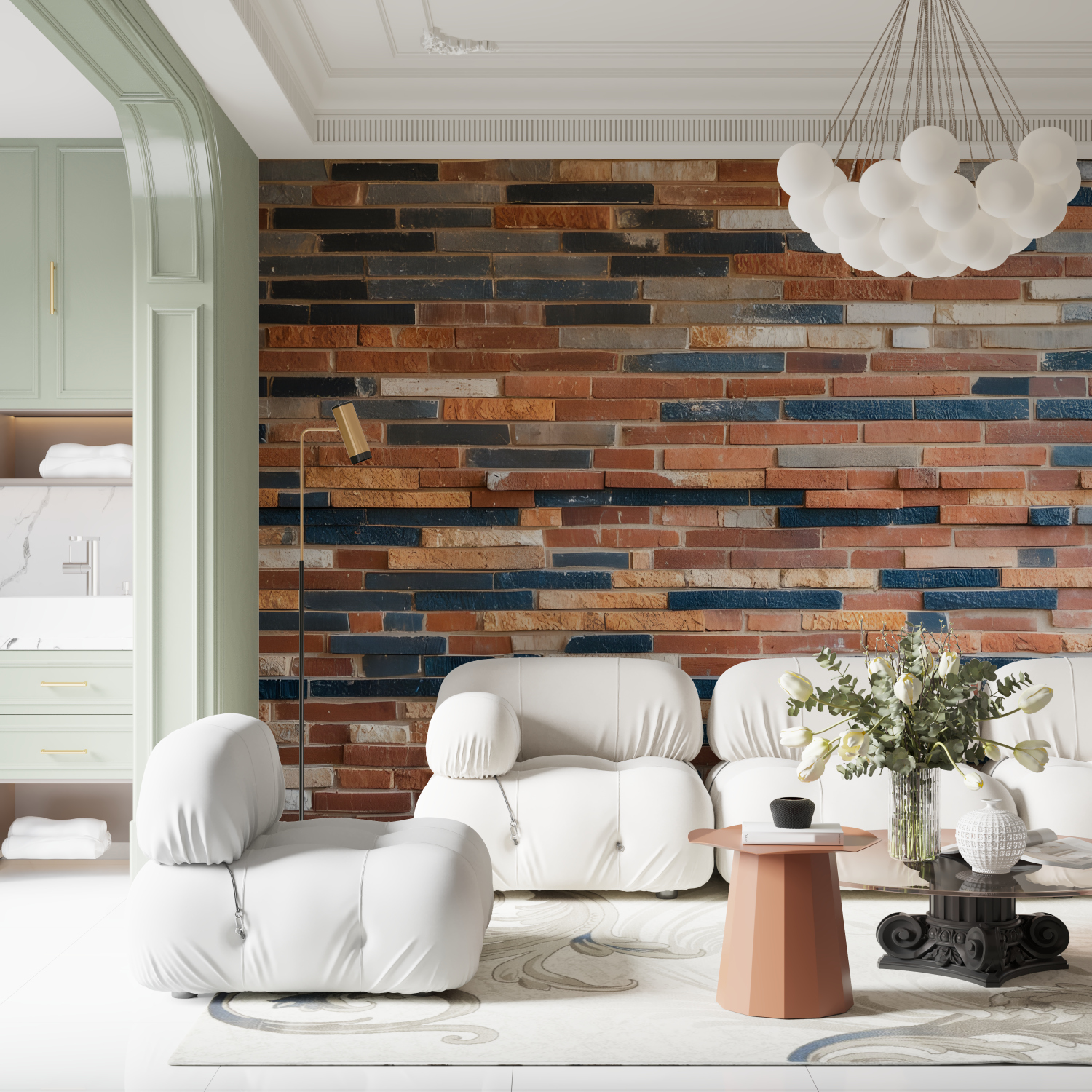 Textured Wallpaper 3D Brick Wall Effect | Murals Wallpaper