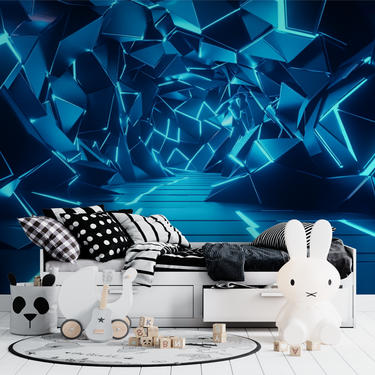 Gebrochene Neon-Tapete | Wandbilder Tapete