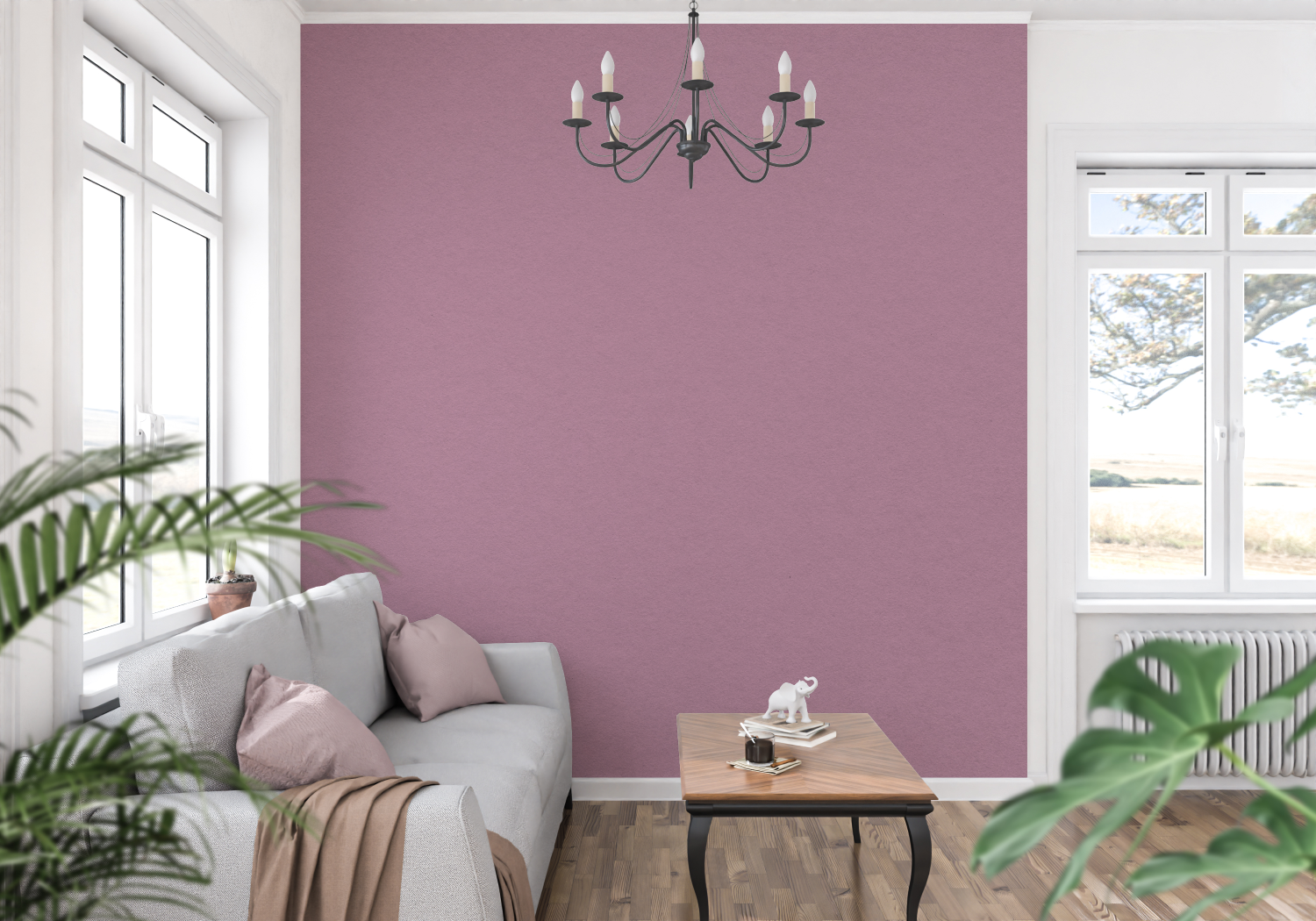 Dark Pastel Purple Wallpaper | Murals Wallpaper