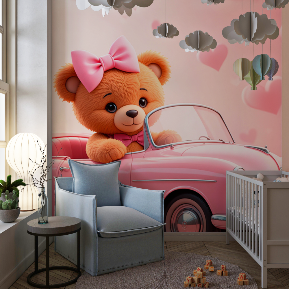 Girl's Car Room Wallpaper | Murals Wallpaper