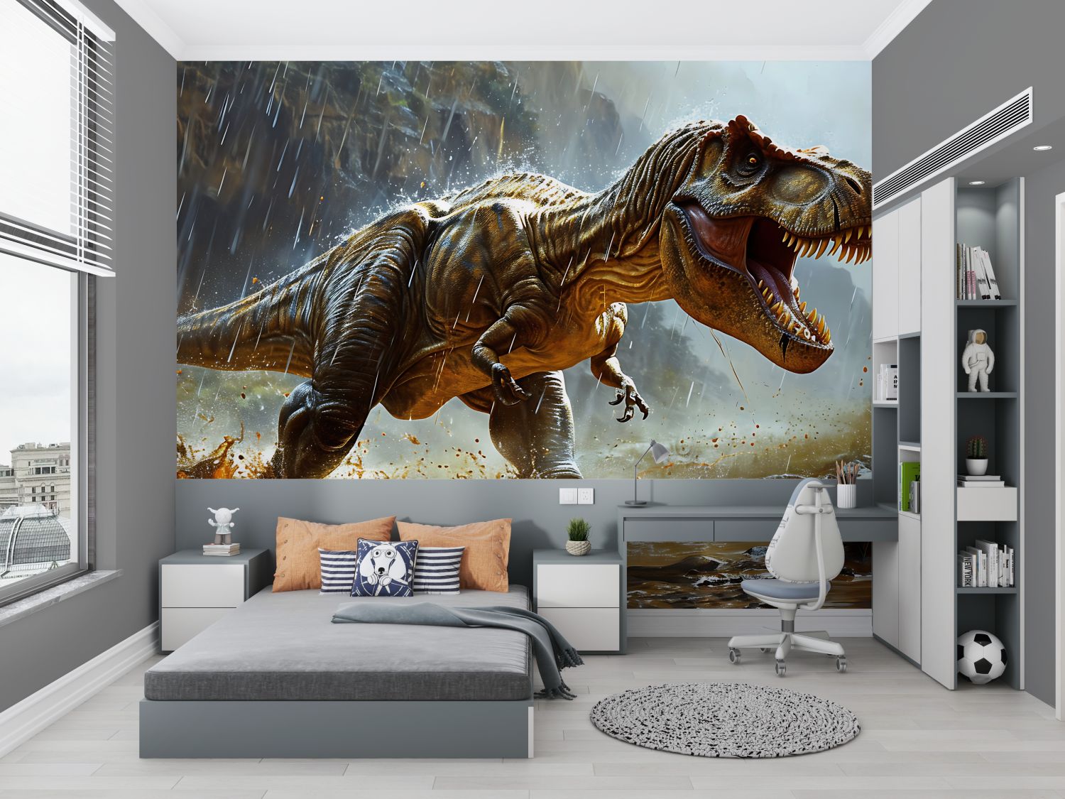 Starving T-Rex Dinosaur Wallpaper | Murals Wallpaper