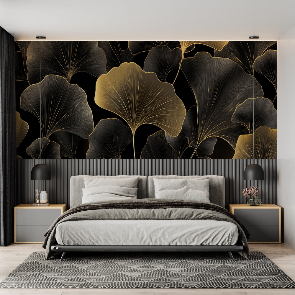 Black and Gold Design Wallpaper | Murals Wallpaper