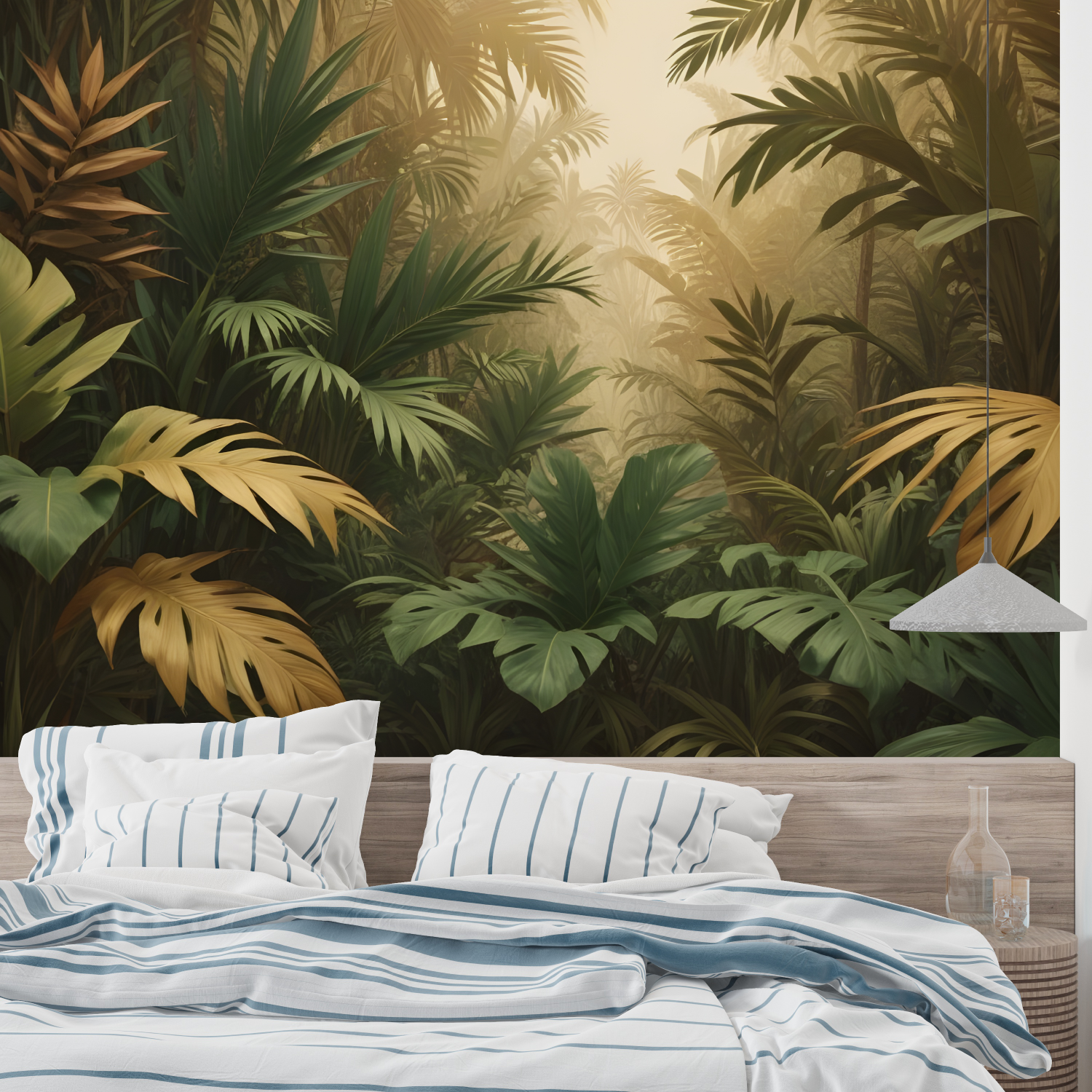 Grüner Dschungel Wandtapete | Wandbilder Tapete