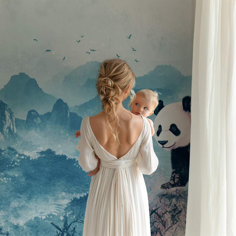 Panda Wallpaper and Soft Landscapes | Murals Wallpaper