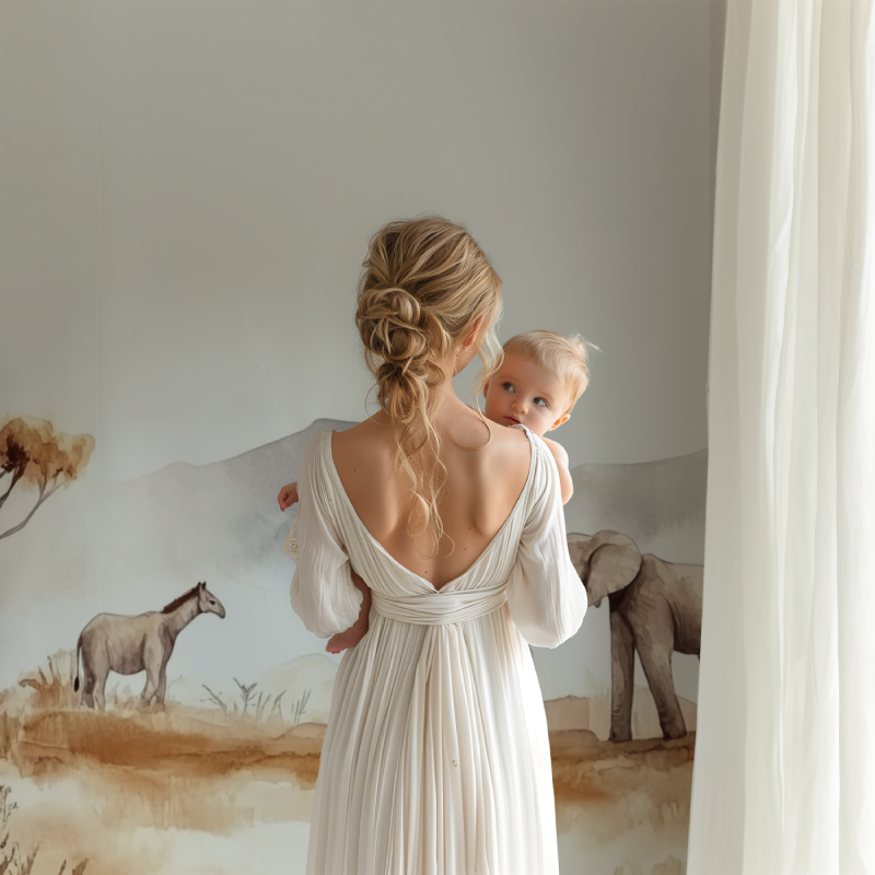 Savanna Animals Soft Wallpaper | Murals Wallpaper