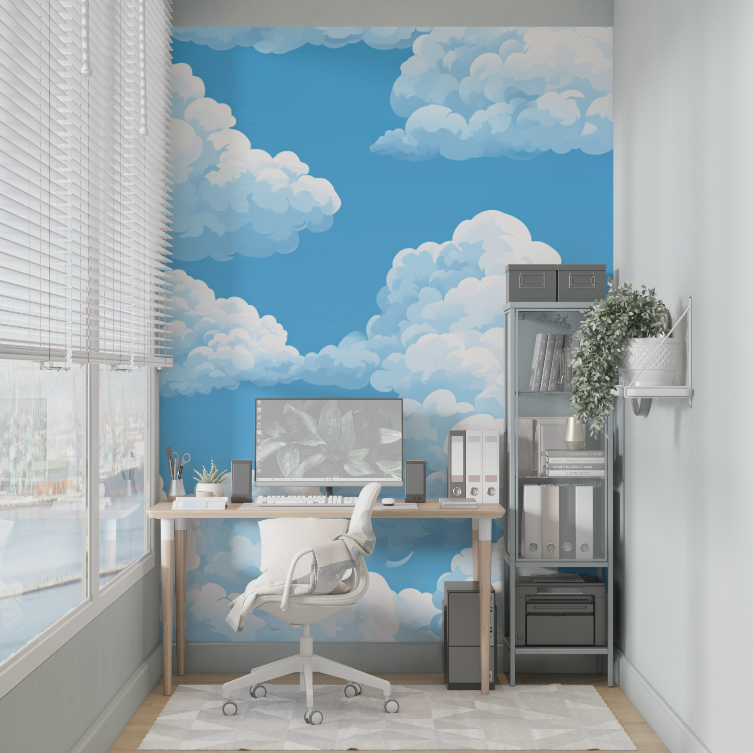 Blue Cloud Wallpaper | Murals Wallpaper