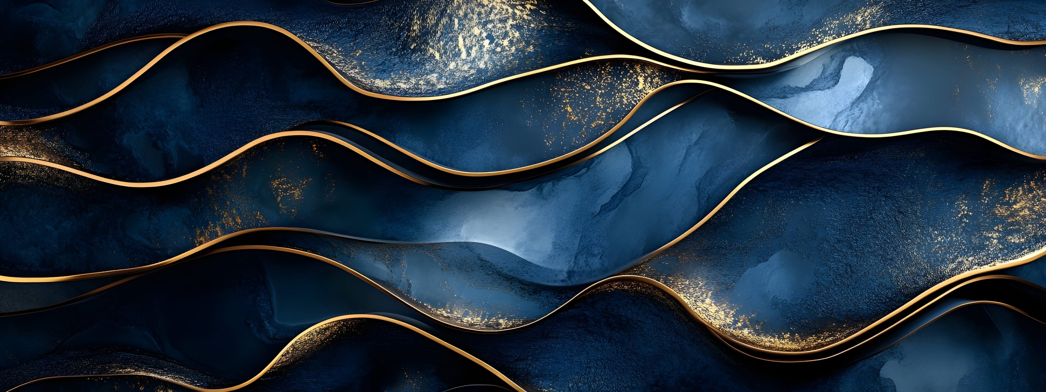 Navy Blue and Gold Wallpaper | Murals Wallpaper