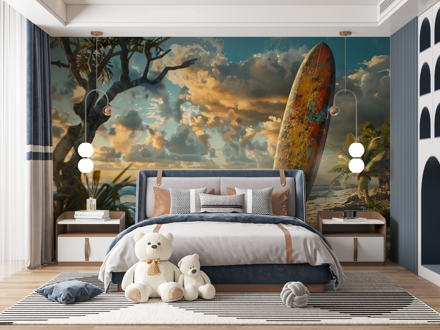 Teen Surf Beach Wallpaper | Murals Wallpaper