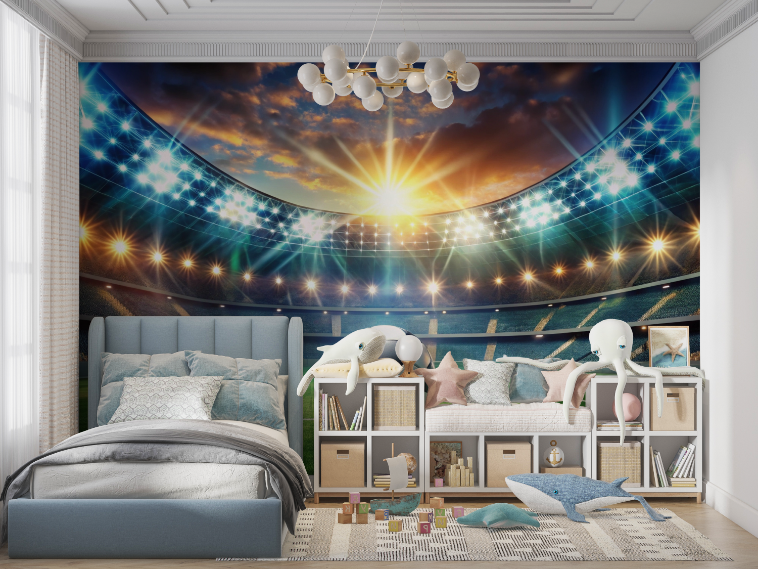 Soccer Stadium Wallpaper | Murals Wallpaper