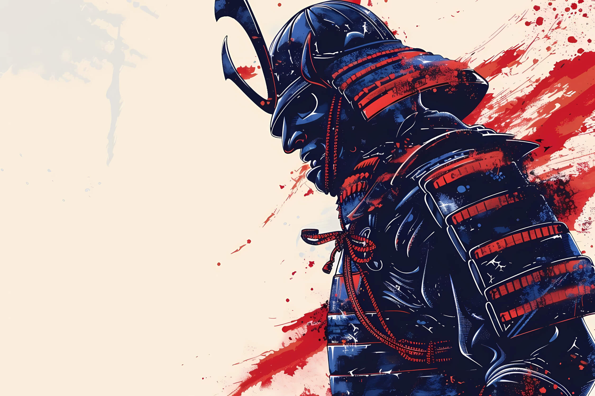 Colorful Samurai Wallpaper | Murals Wallpaper