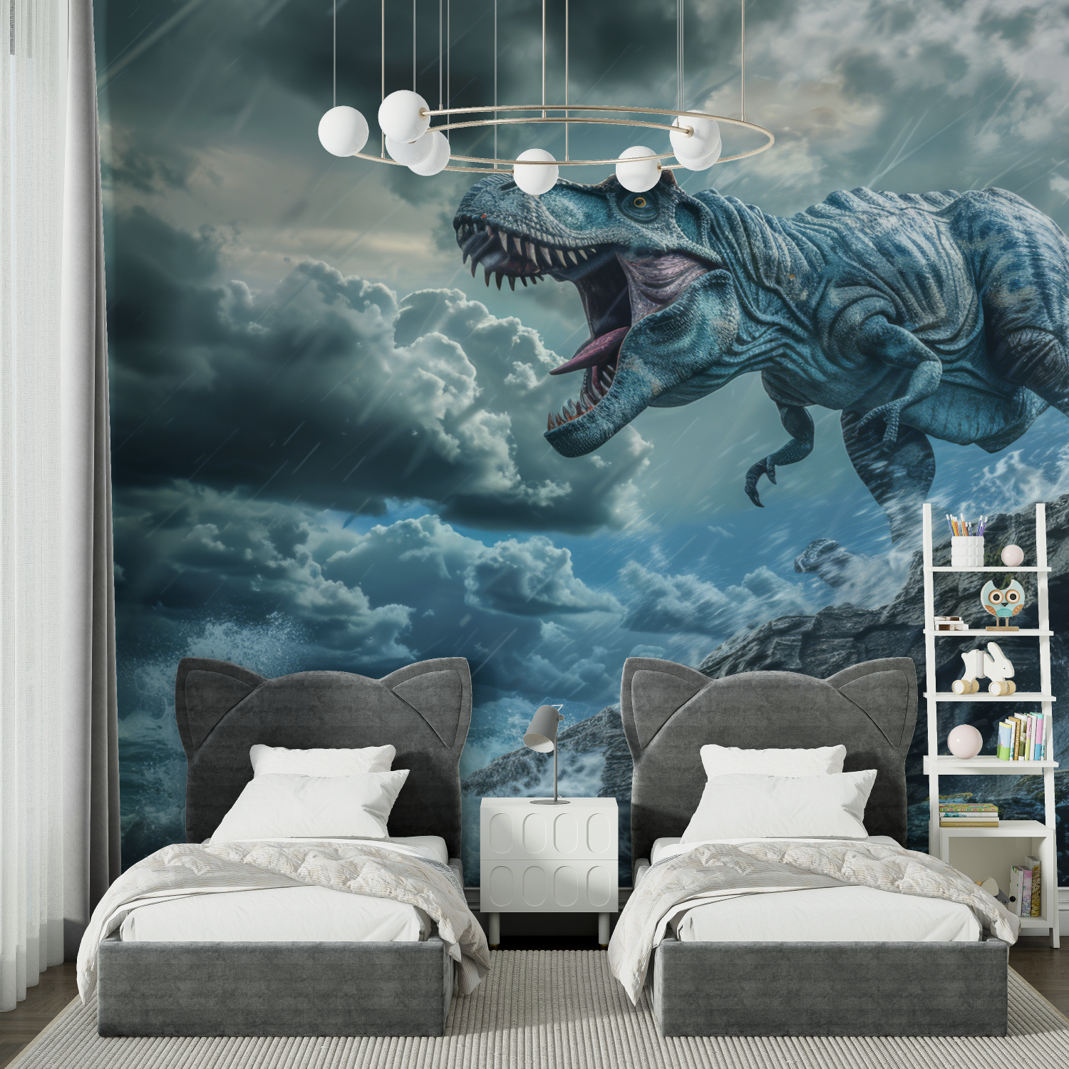 Blue Dinosaur Wallpaper | Murals Wallpaper