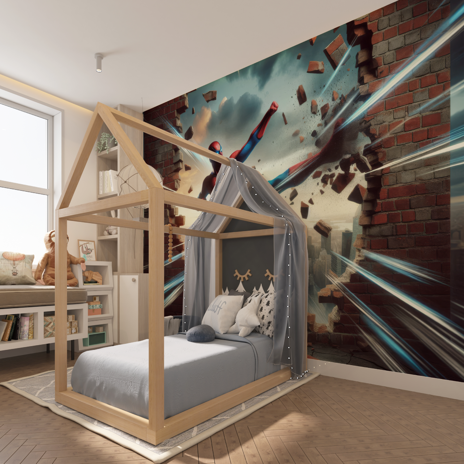 Spiderman 3D Tapete | Wandbilder Tapete