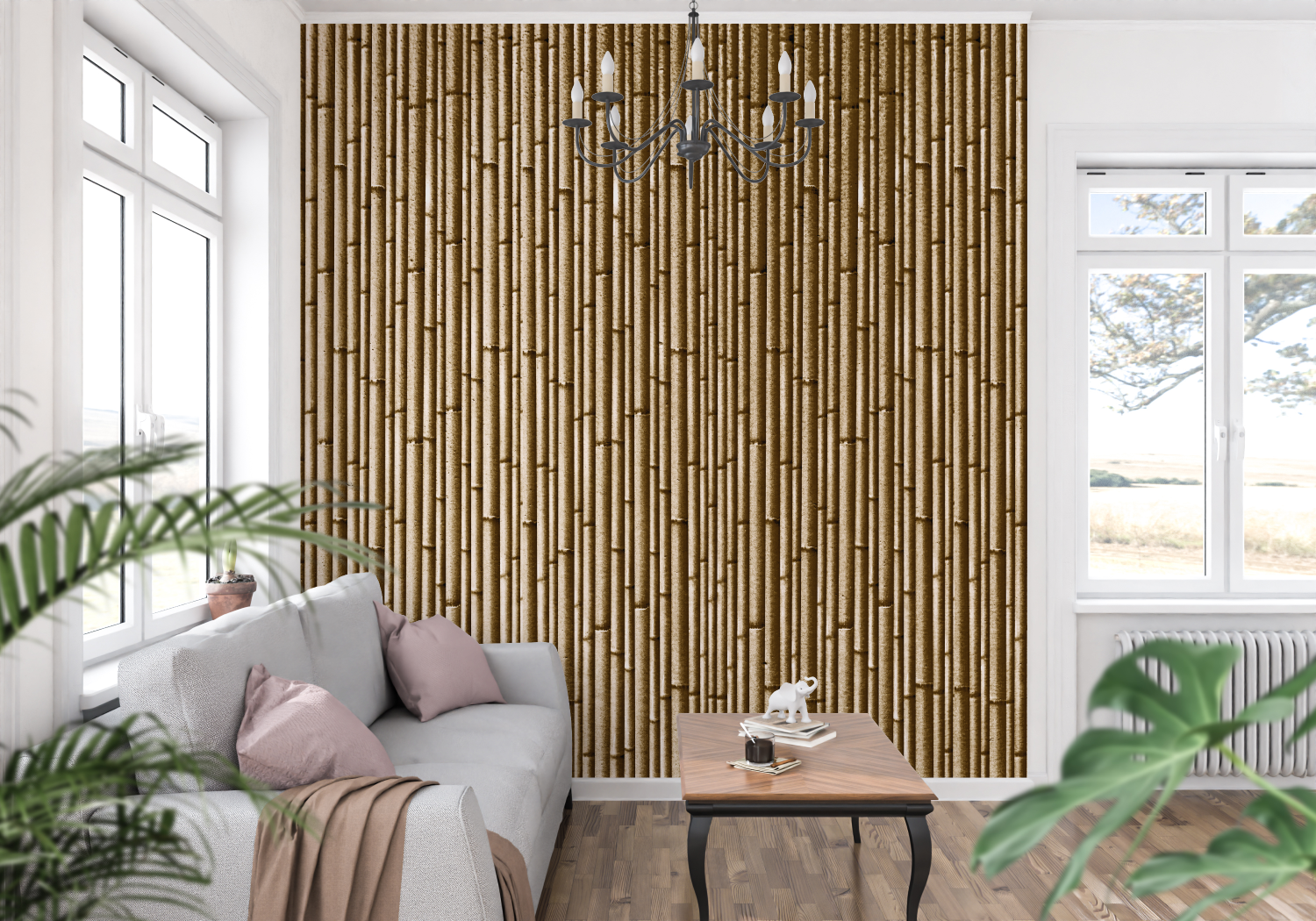 Bamboo Effect Wallpaper | Murals Wallpaper