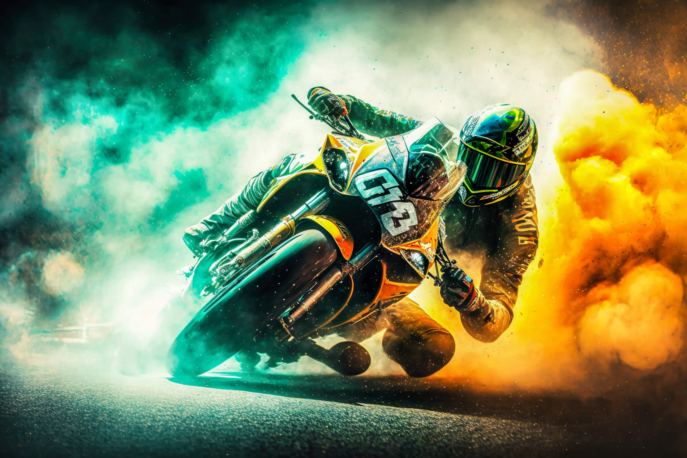 Racing Motorcycle Wallpaper | Murals Wallpaper