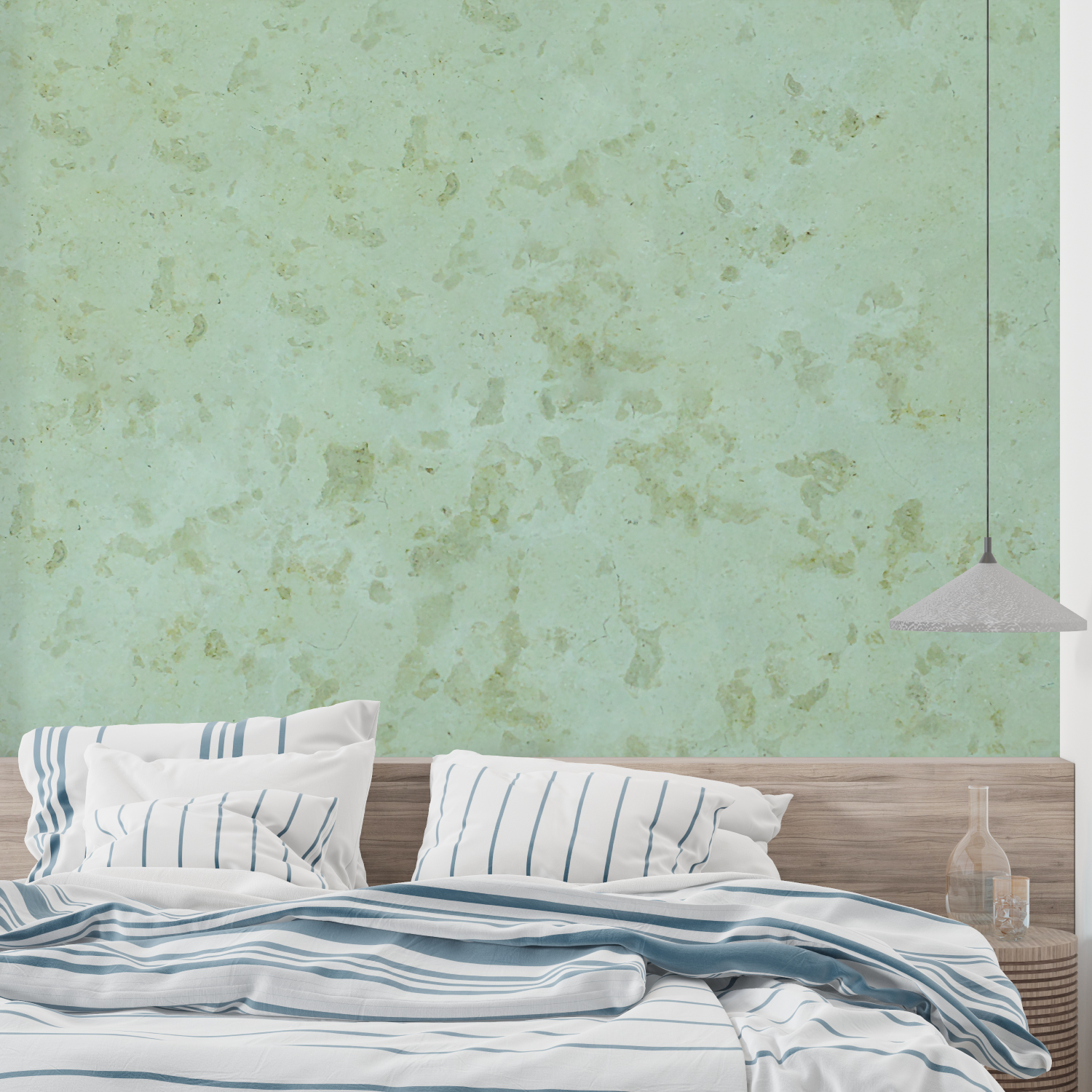 Sage Green Patterned Wallpaper | Murals Wallpaper