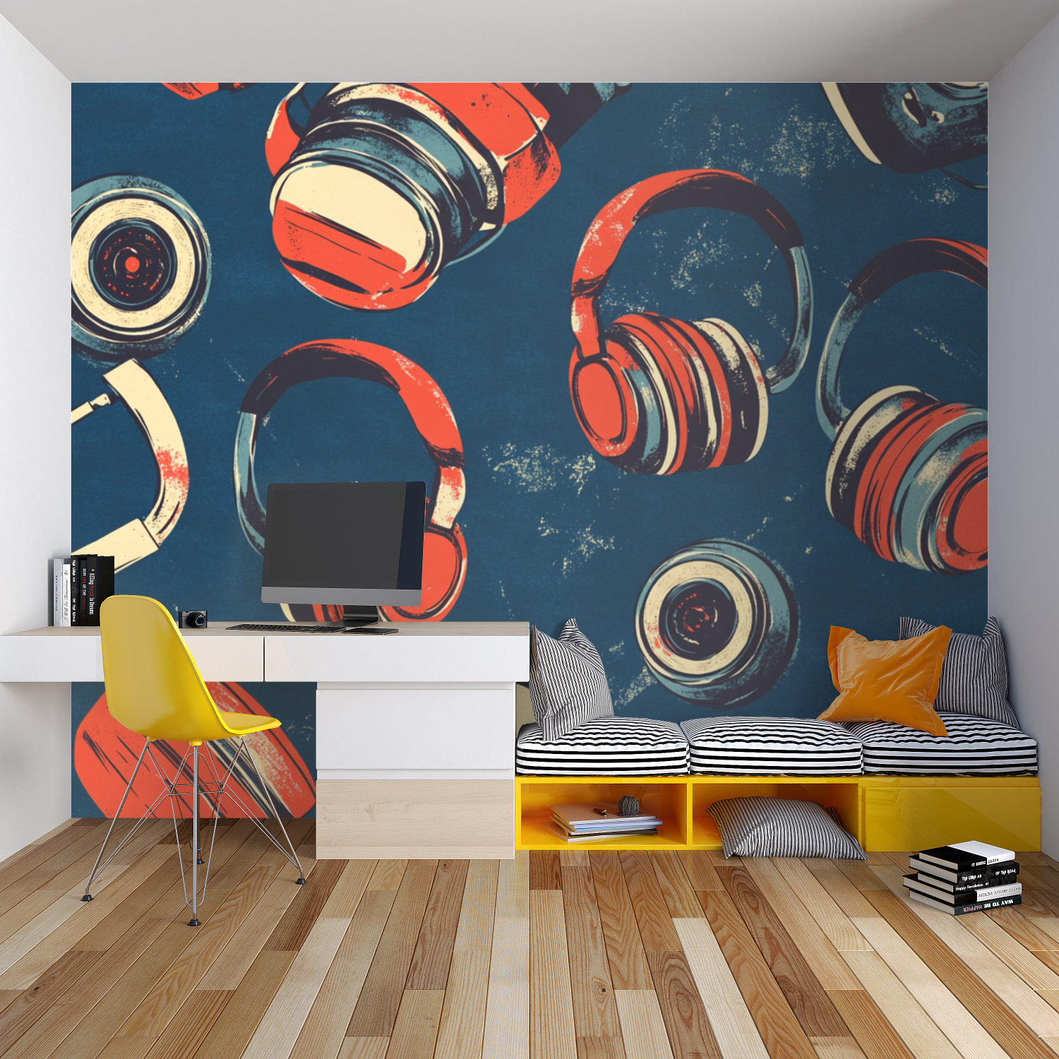Retro Gaming Headset Tapete | Wandbilder Tapete
