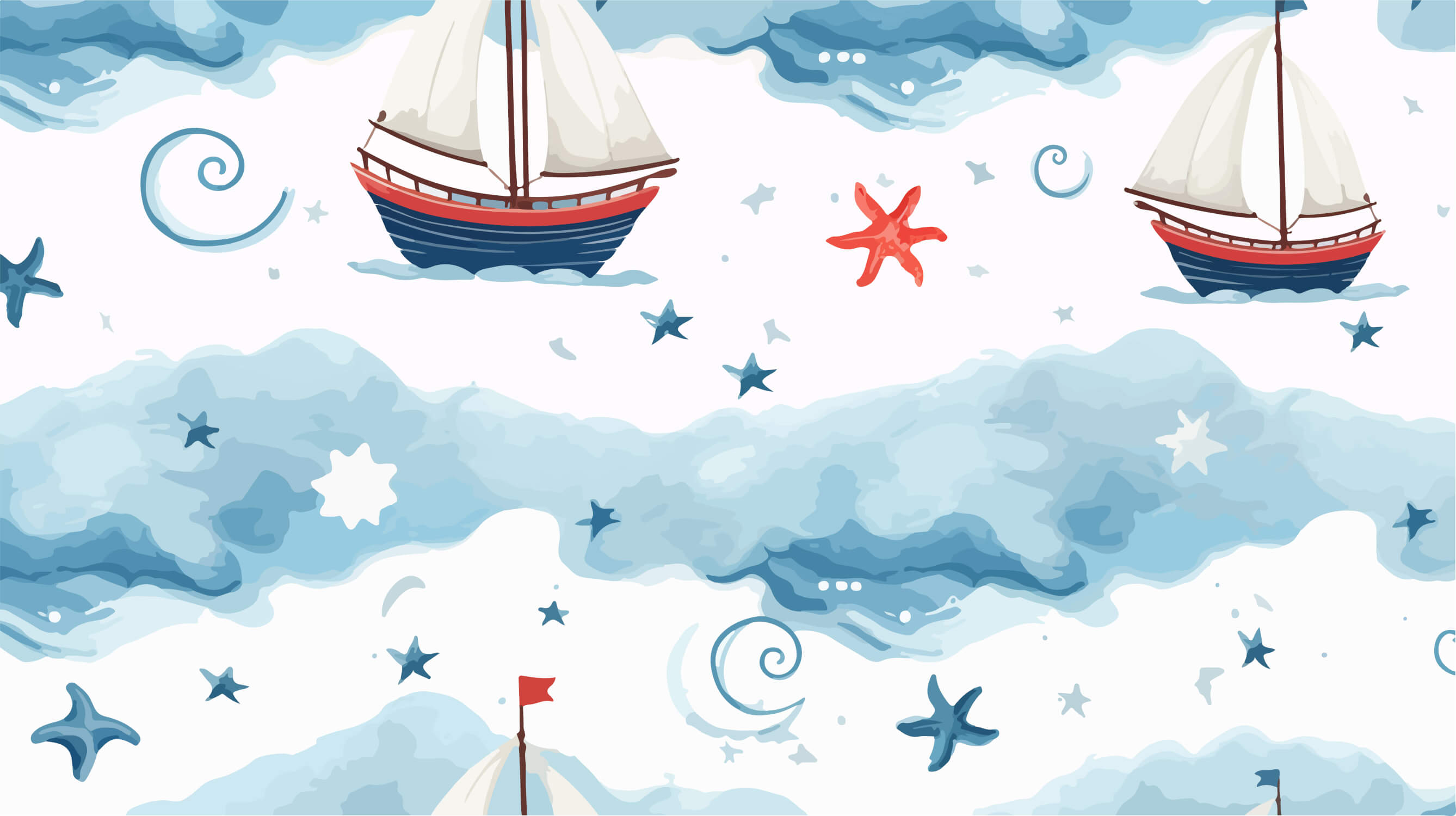 Kids' Wallpaper Boat | Murals Wallpaper