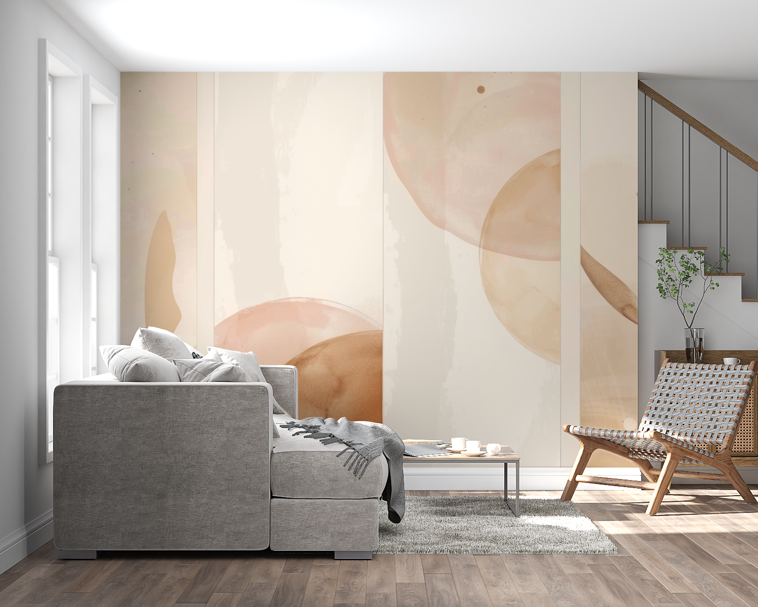 Watercolor Wallpaper Earth Tones | Murals Wallpaper