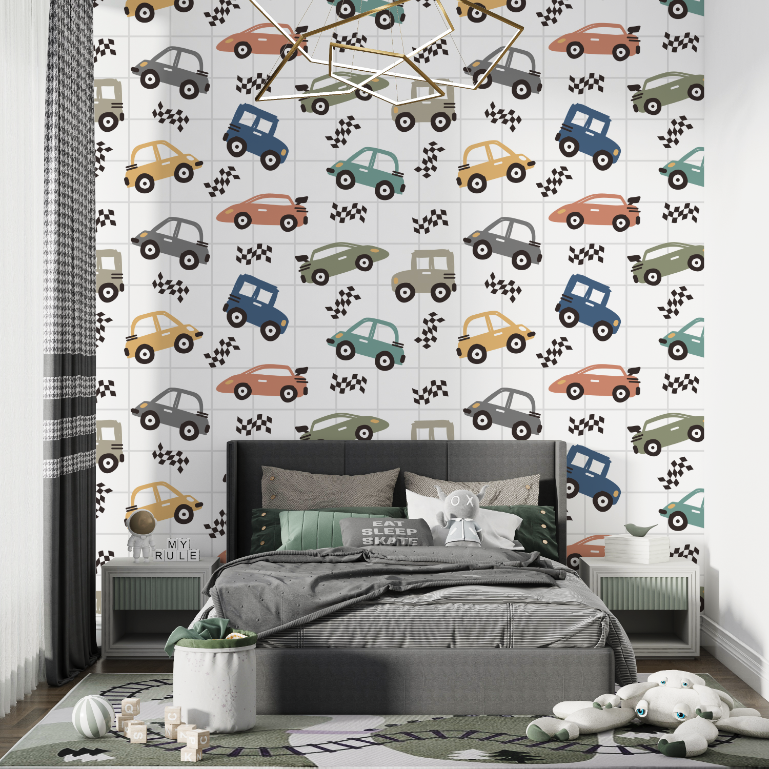 Kids' Small Cars Wallpaper | Murals Wallpaper