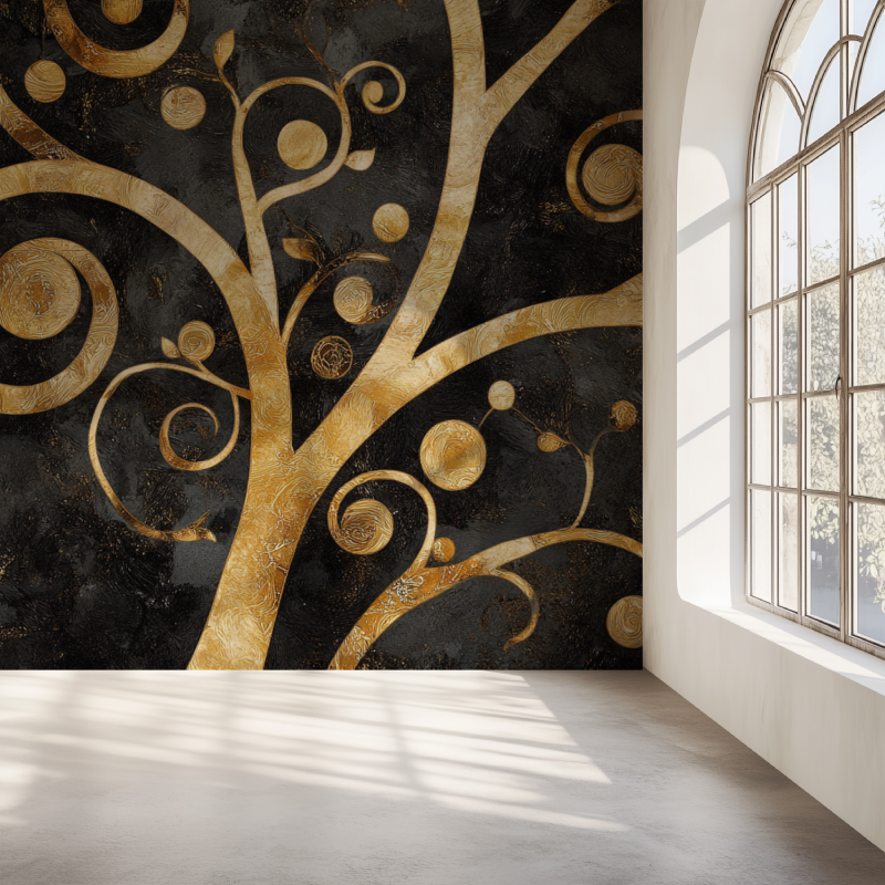 Baum des Lebens Tapete von Klimt | Murals Wallpaper