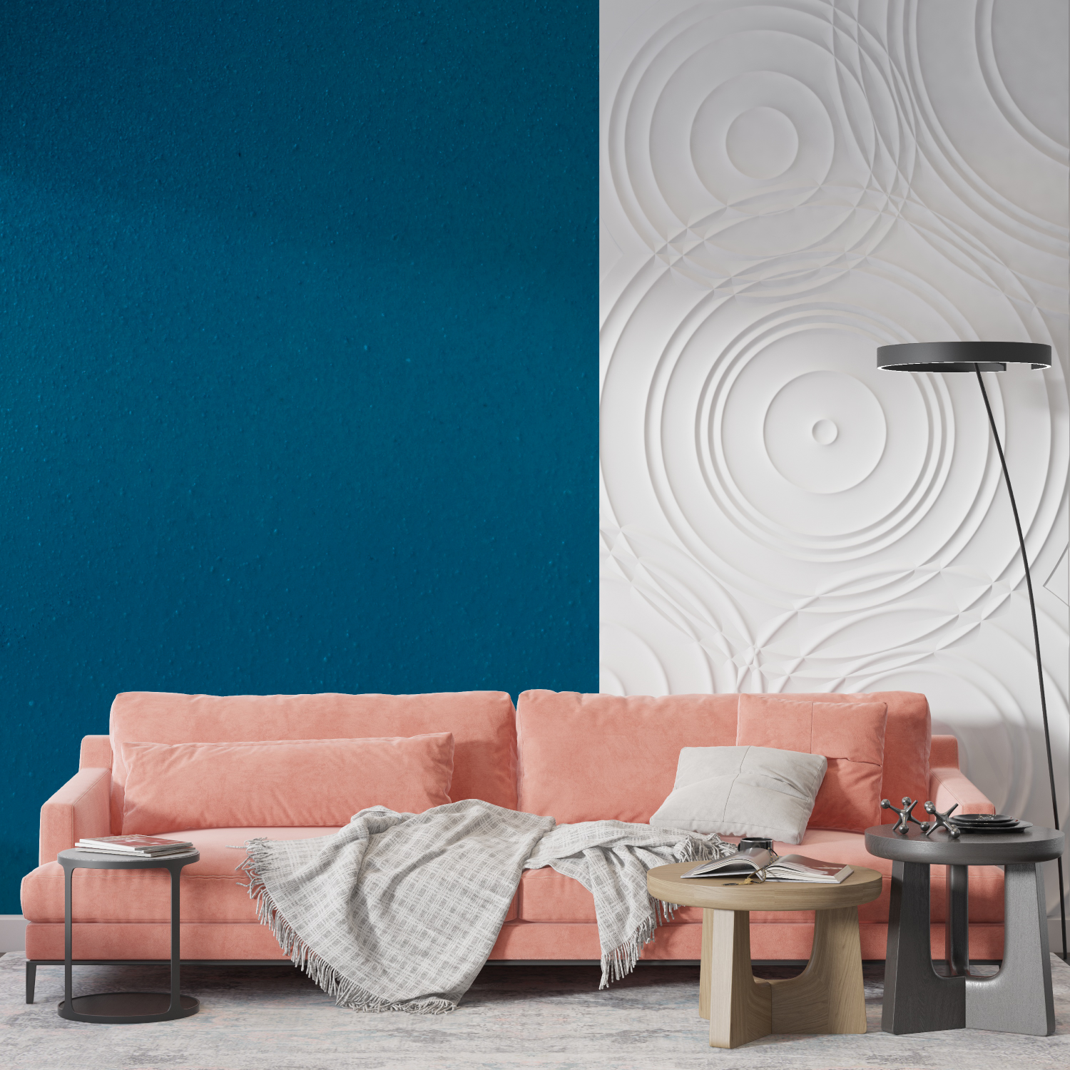 Solid Blue Wallpaper | Murals Wallpaper