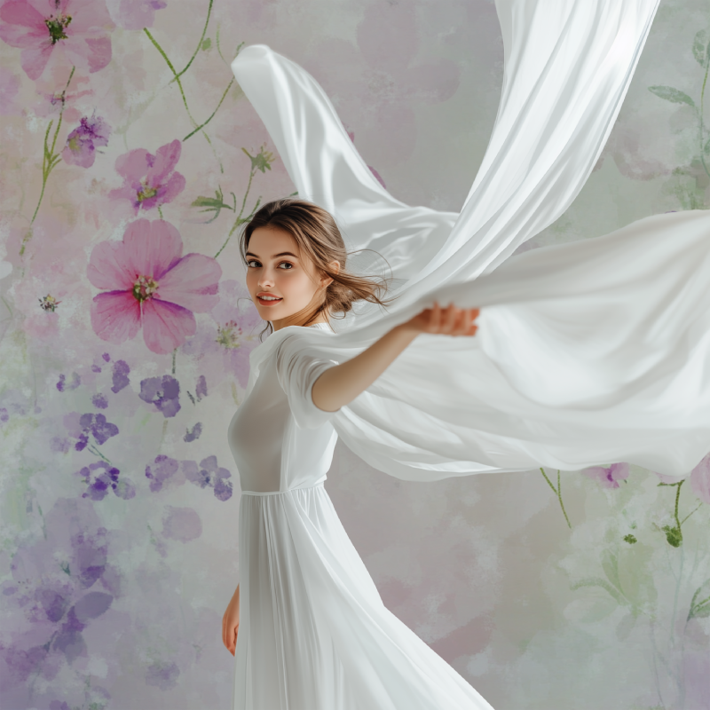 Papierblumen-Baby-Frau-Modell