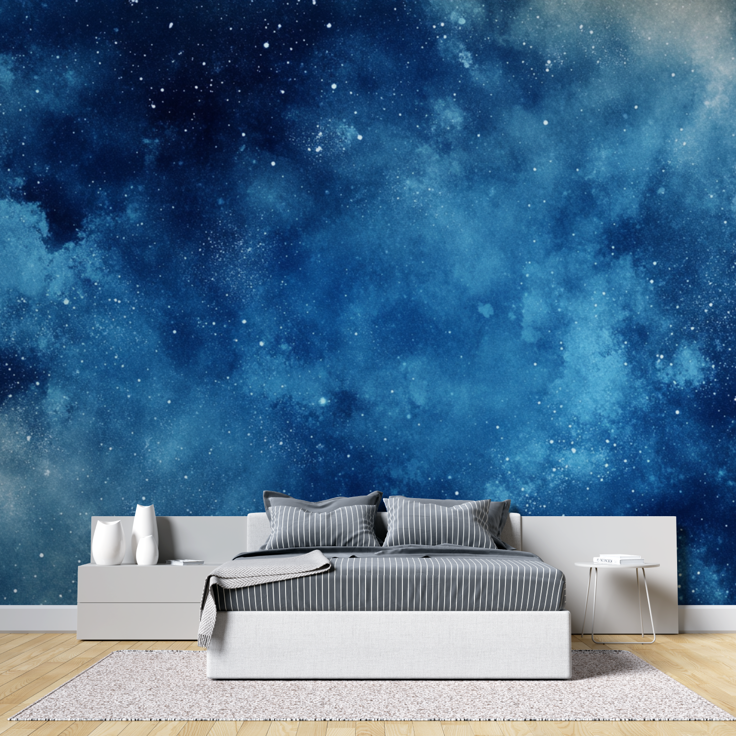 Watercolor Starry Night Wallpaper | Murals Wallpaper