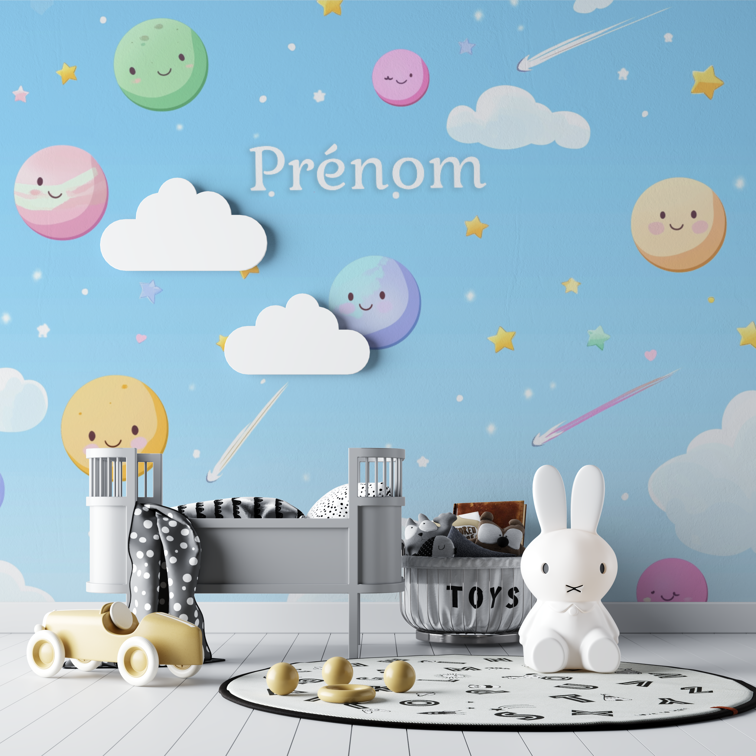 Namens-Tapete Planeten | Murals Tapeten