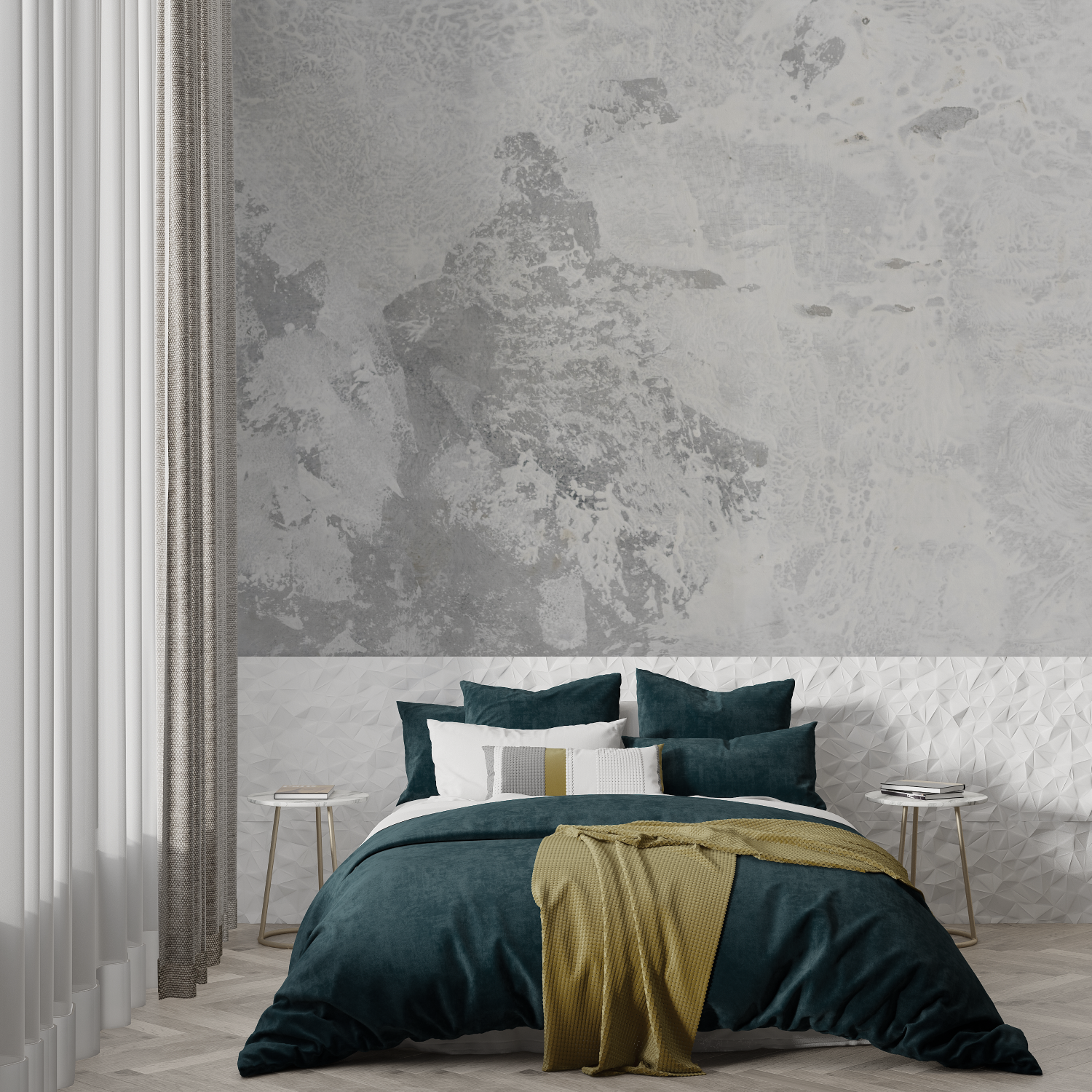 Gray Concrete Effect Wallpaper | Murals Wallpaper