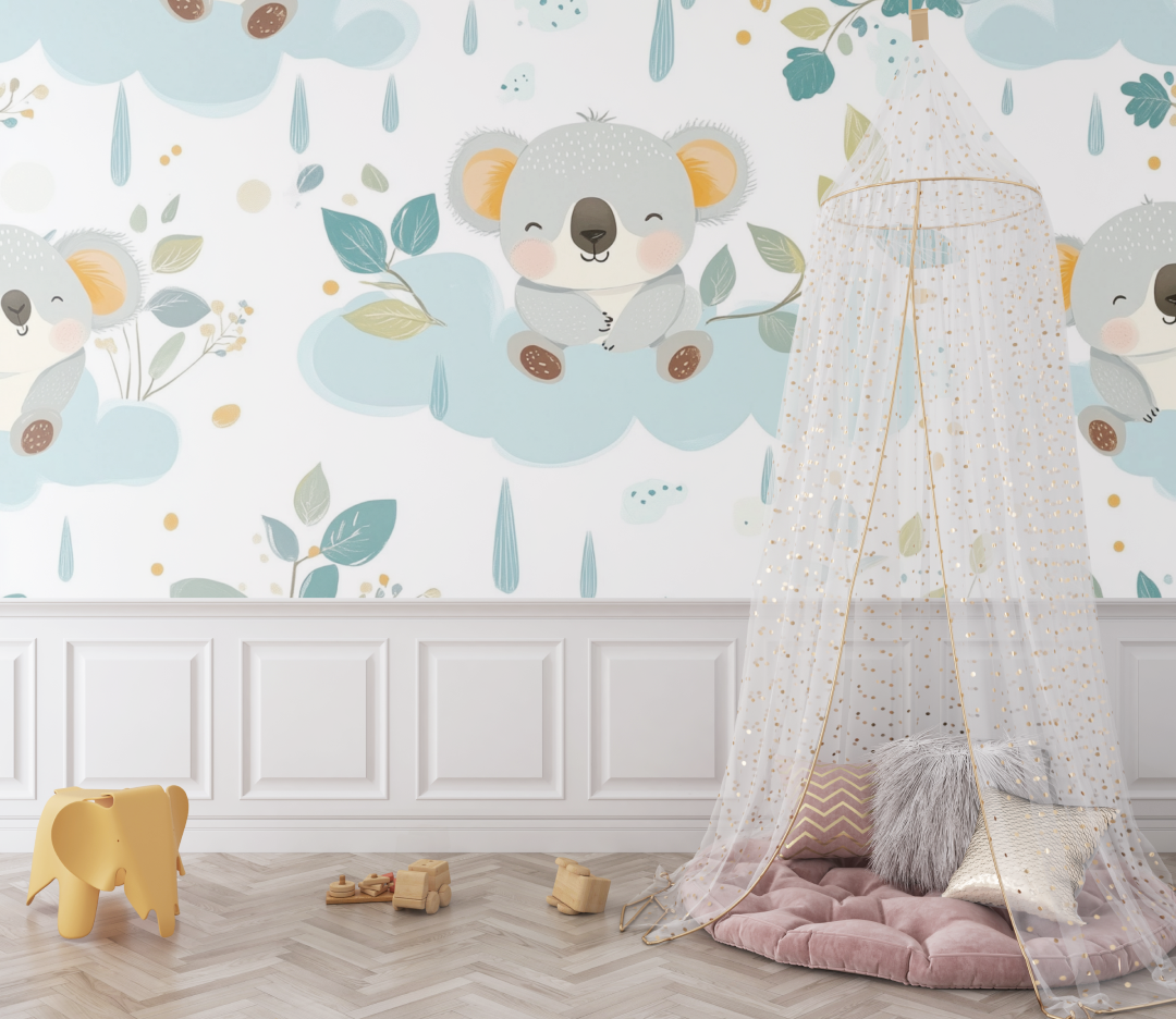Koala Wallpaper and Cuddle Rain | Murals Wallpaper