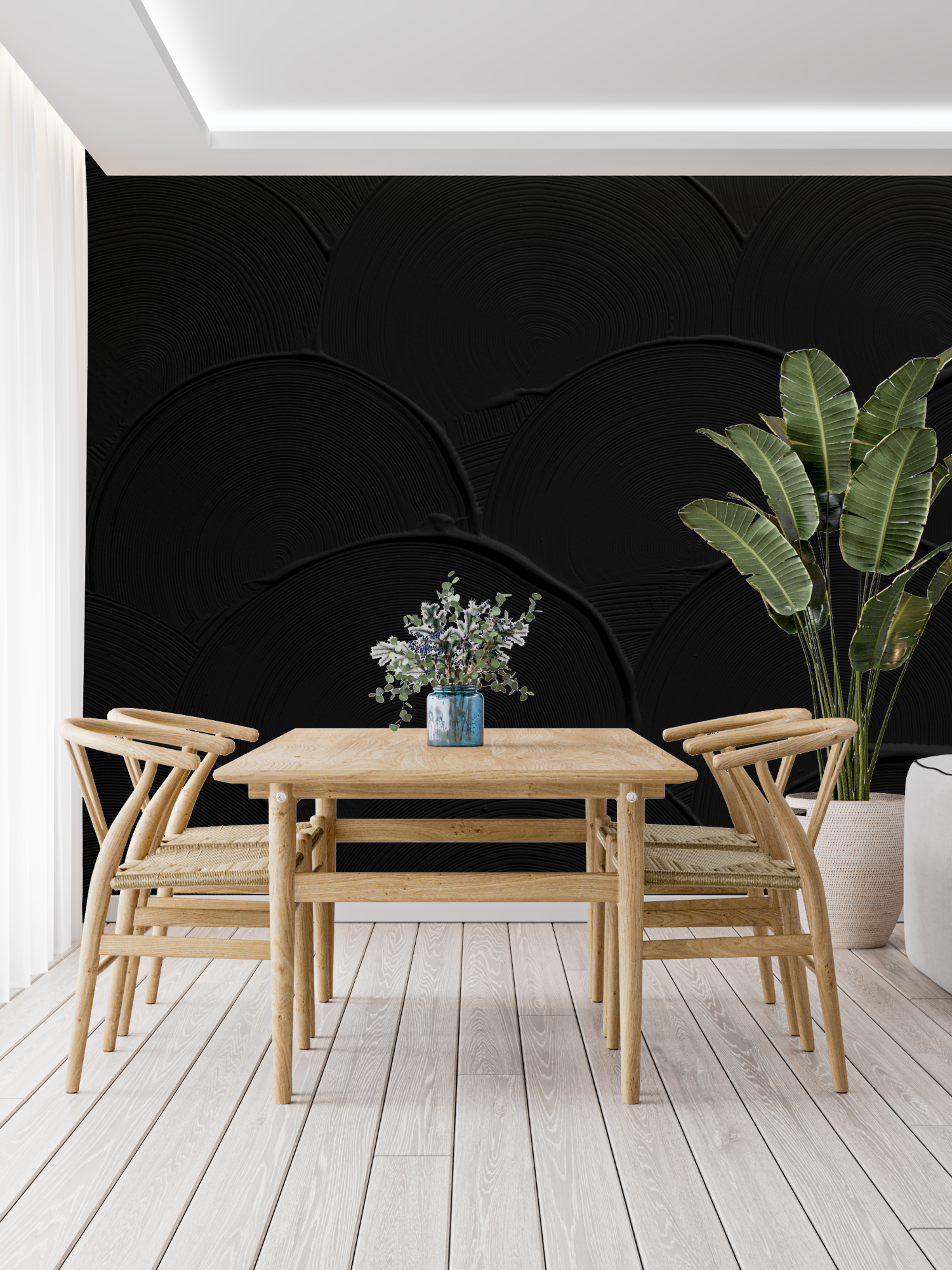 Black Wallpaper Room | Murals Wallpaper