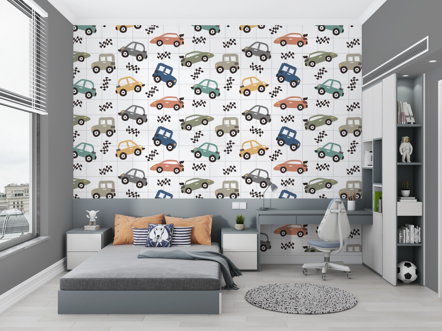 Kids' Small Cars Wallpaper | Murals Wallpaper