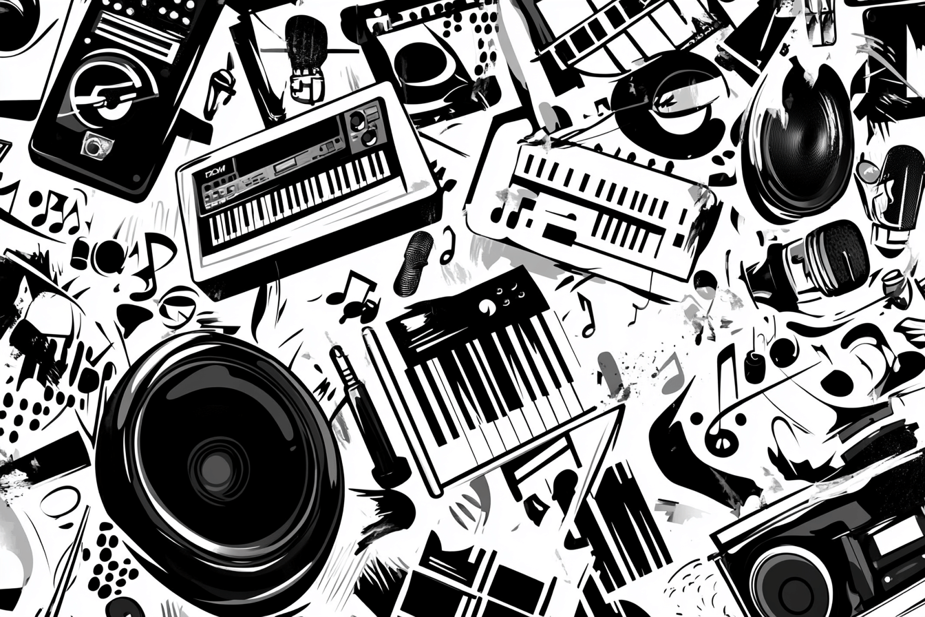 Black Free Style Wallpaper | Murals Wallpaper