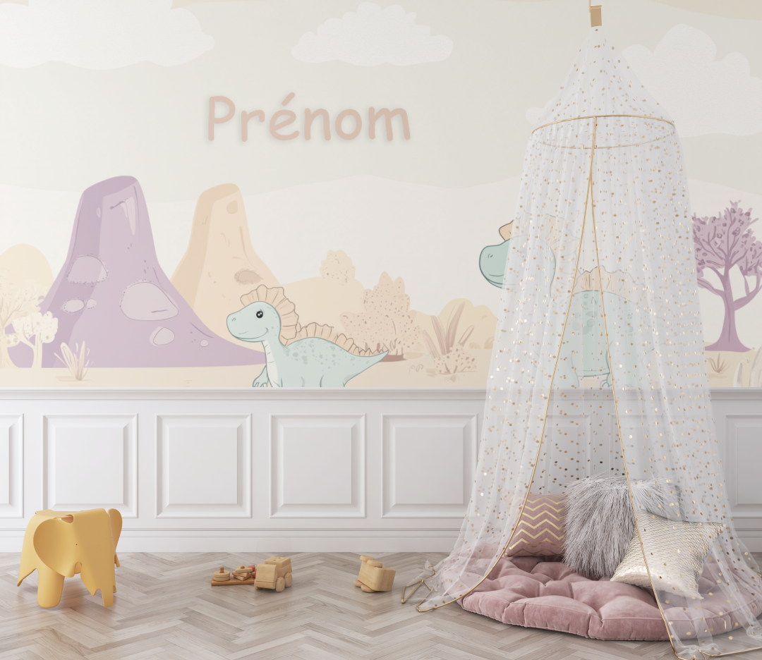 Dinosaur Baby Name Wallpaper | Murals Wallpaper