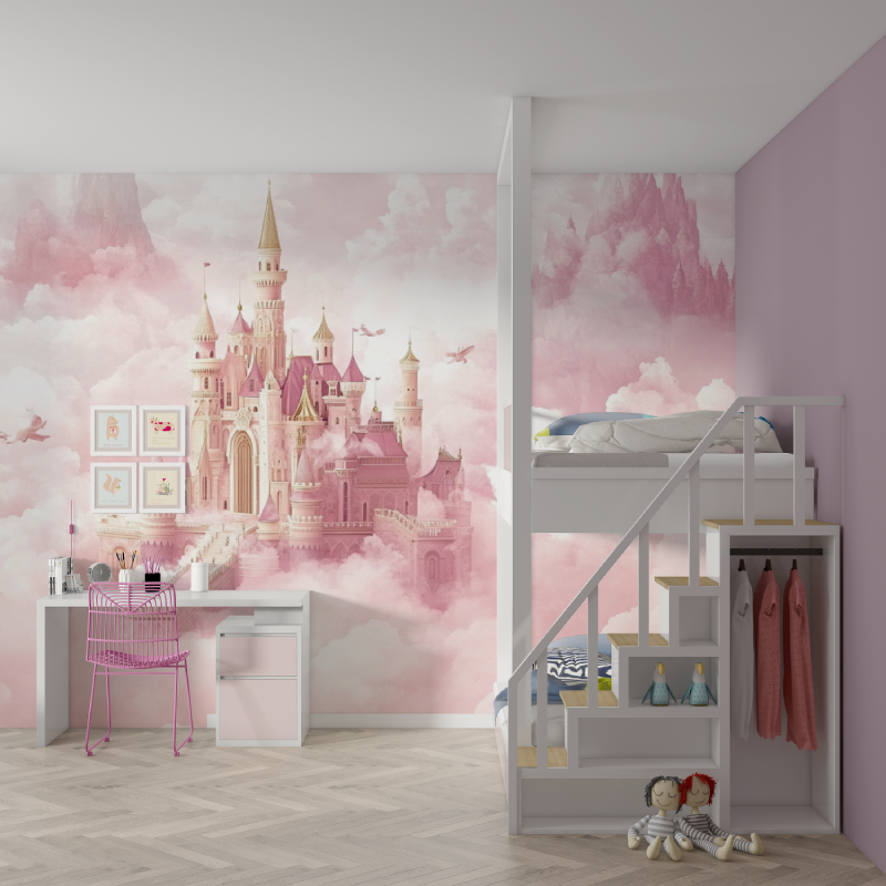 Princess Banner and Castle Wallpaper | Murals Wallpaper