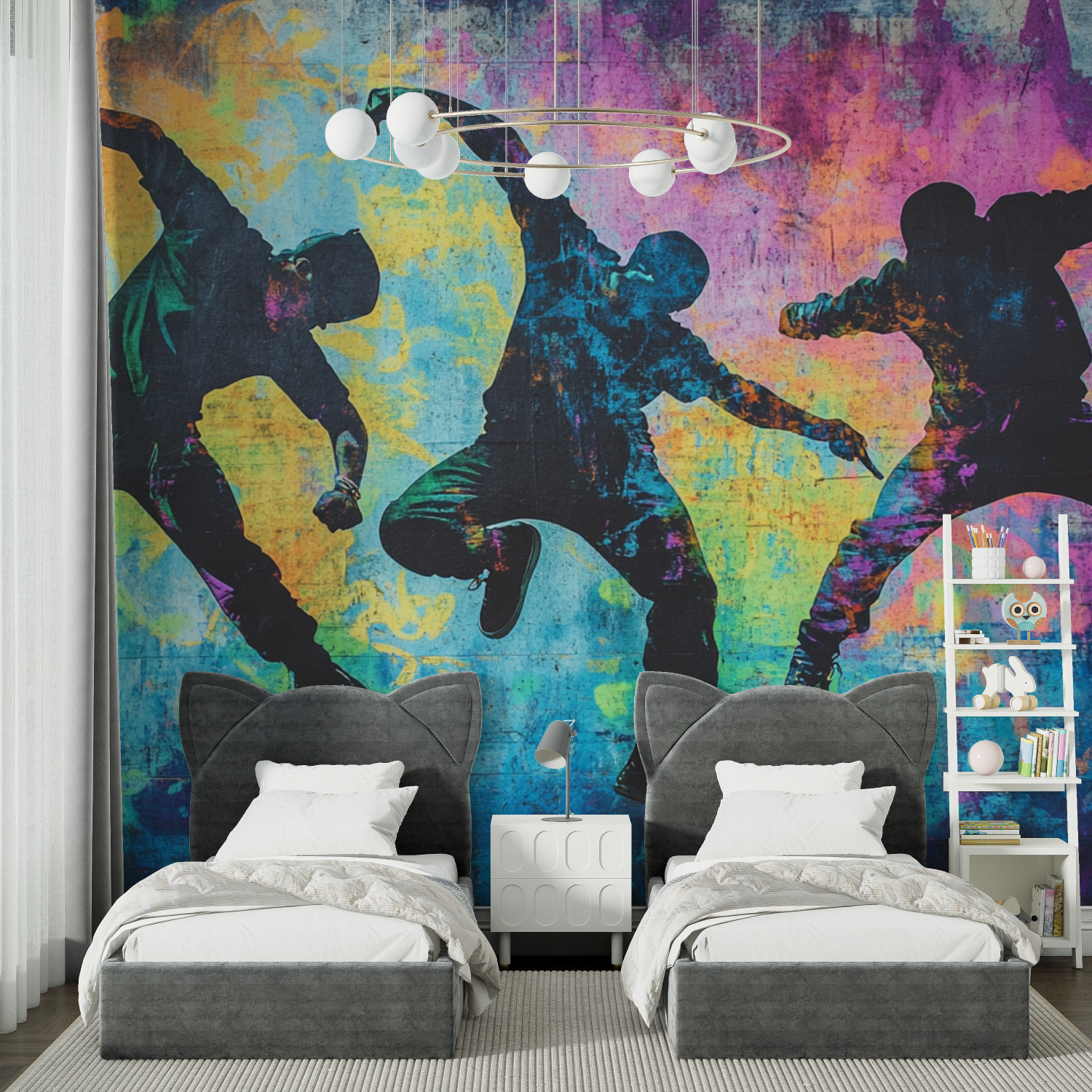 Hip Hop Trio Wallpaper | Murals Wallpaper