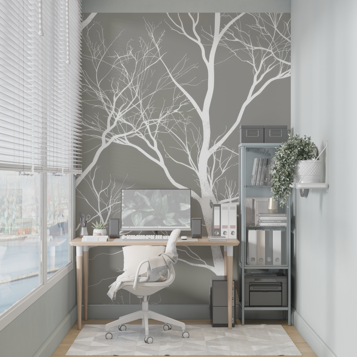 Gray Bedroom Wallpaper | Murals Wallpaper