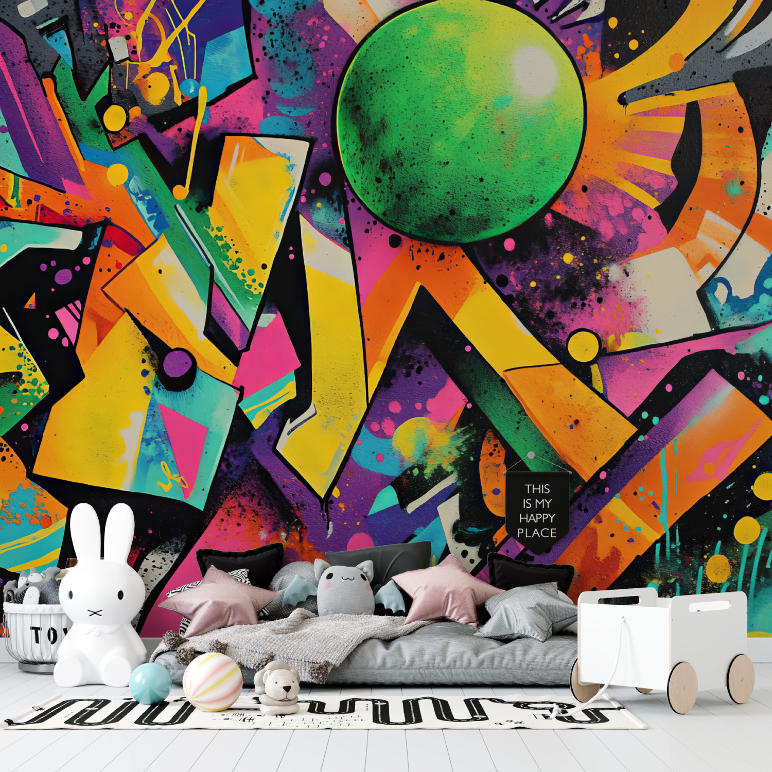 Abstract Graffiti Teen Wallpaper | Murals Wallpaper