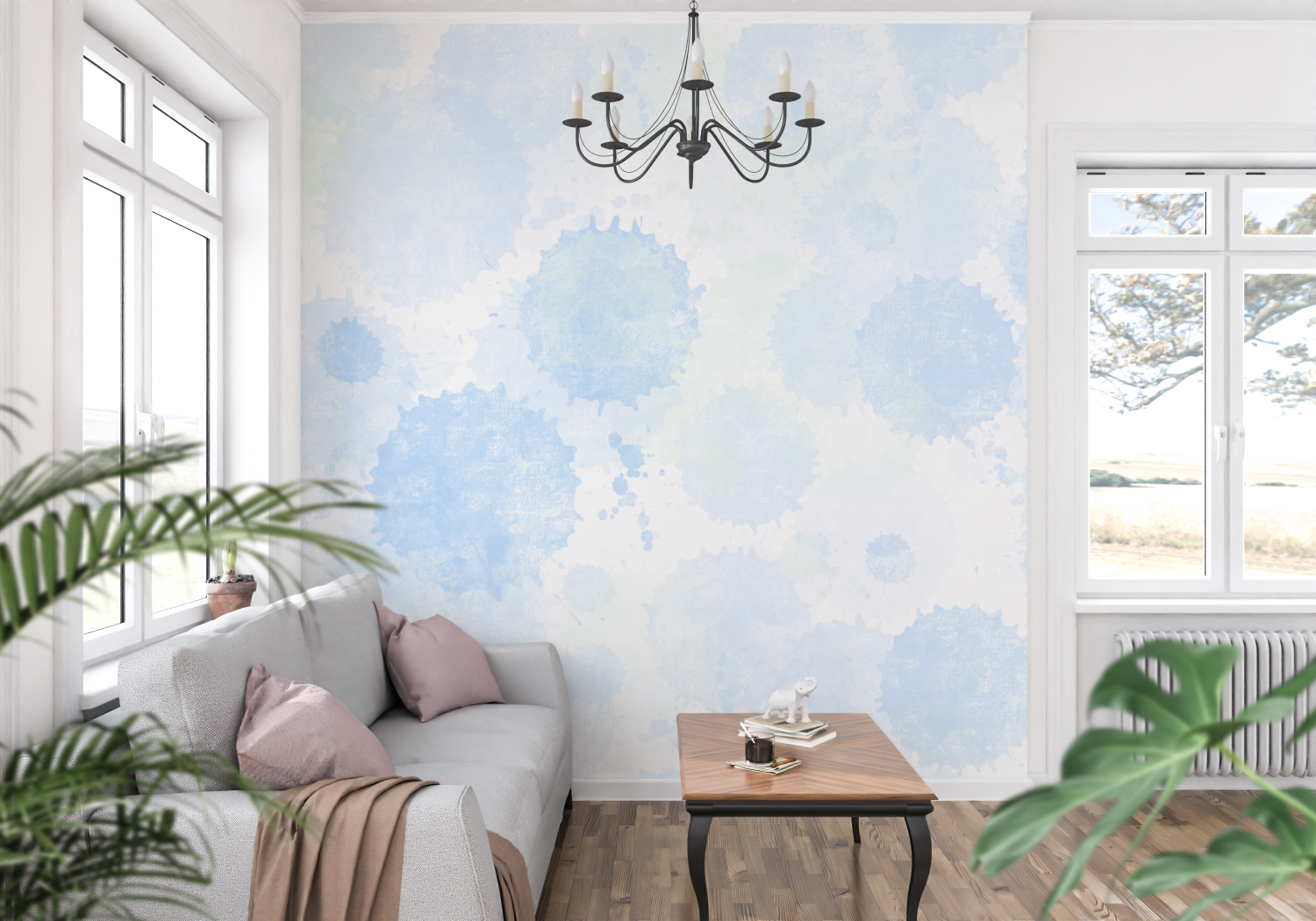 Pastel Blue Wallpaper | Murals Wallpaper