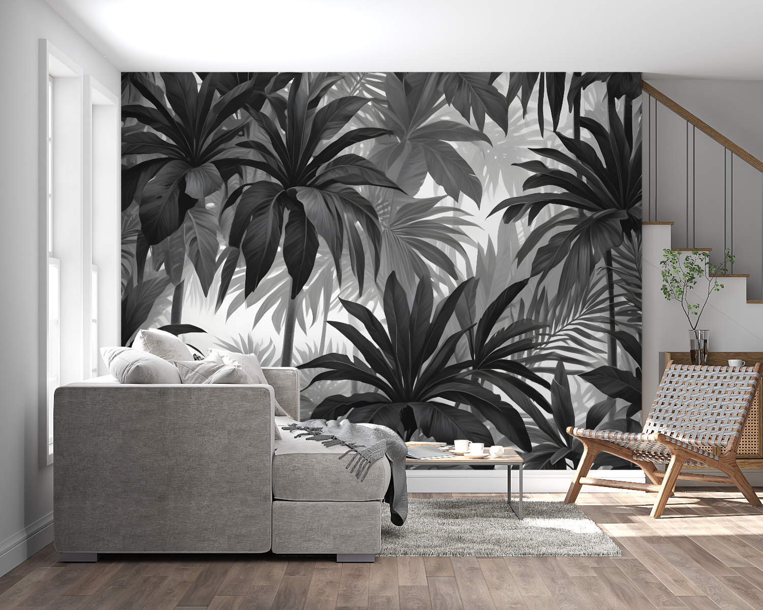 Black Gray Wallpaper for Adult Bedroom | Murals Wallpaper