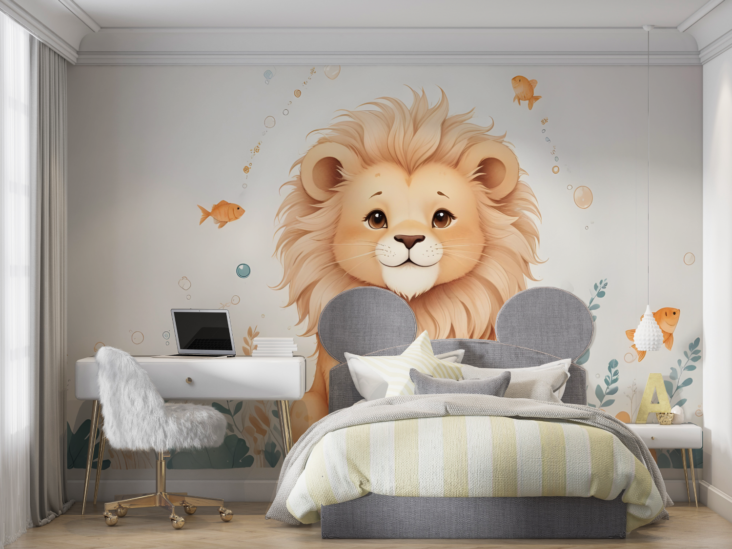 Lion Cub Wallpaper for Kids | Murals Wallpaper