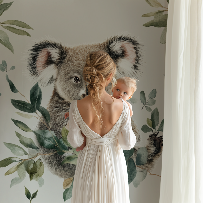 Gentle Awakening Koala Wallpaper | Murals Wallpaper
