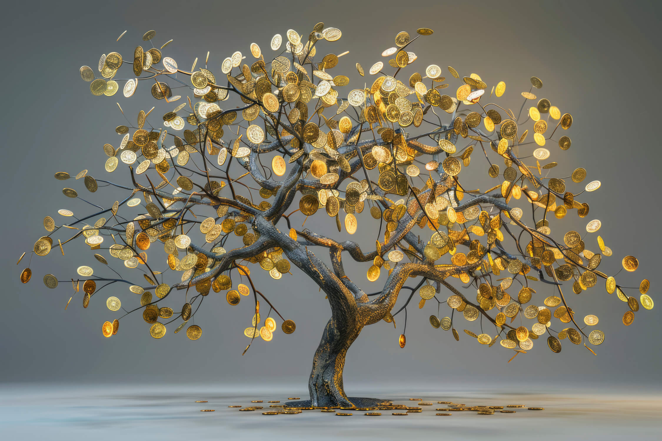 Golden Tree Wallpaper | Murals Wallpaper