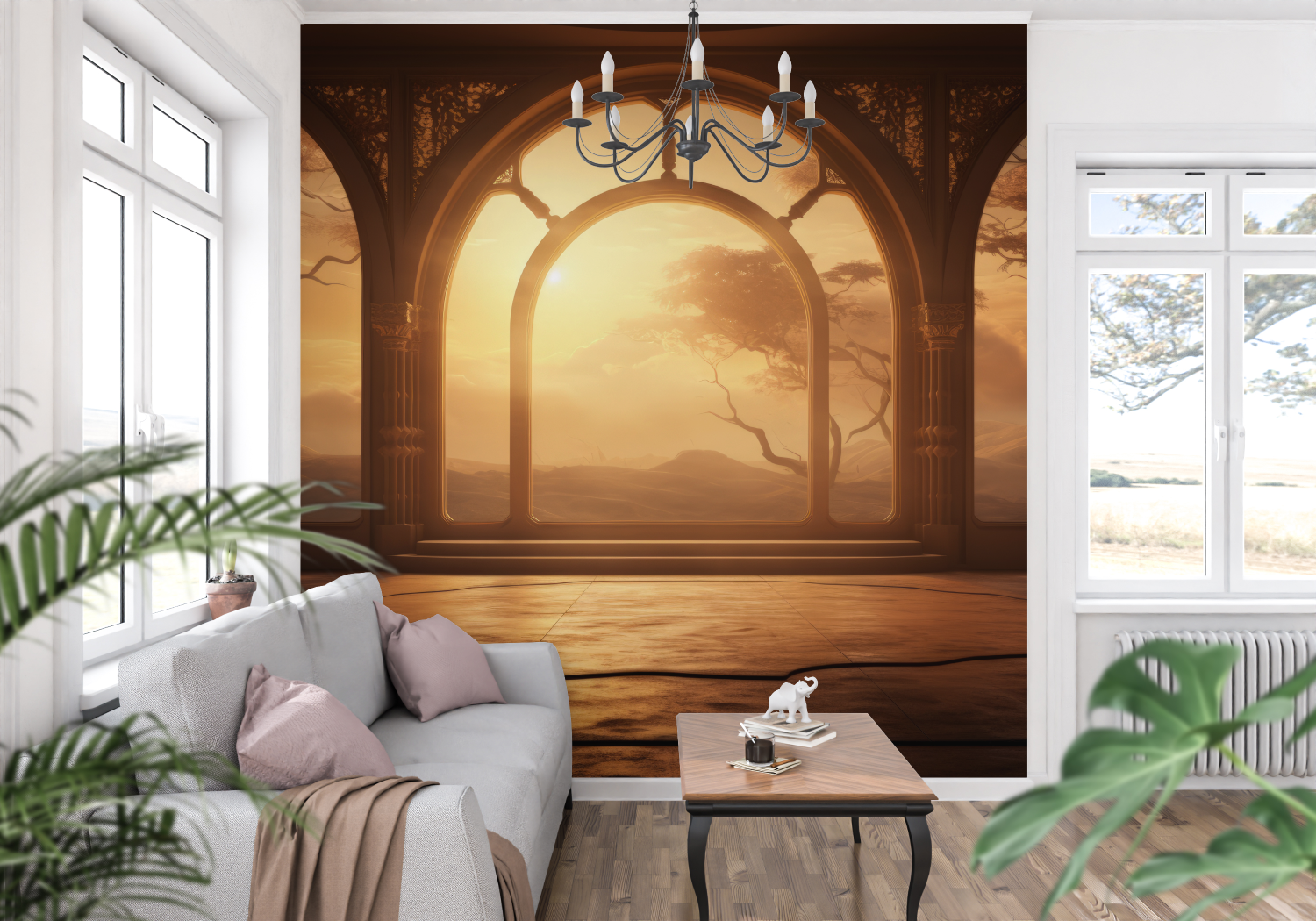 3D Headboard Wallpaper | Murals Wallpaper
